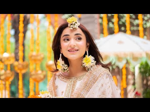 Maha Wajahat White Gharara Bridal Collection Chiffon