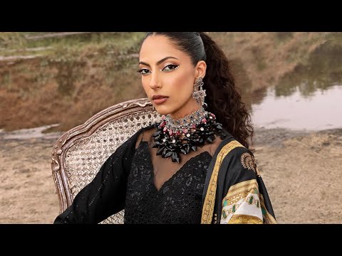 Bin Ilyas Mem Saab Black Luxury Lawn Collection