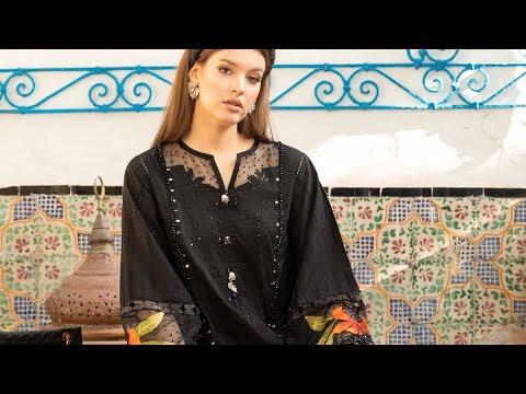 MARIA.B UNSTITCHED EMBROIDERED LUXURY LAWN 3PC SUIT D-2408-B