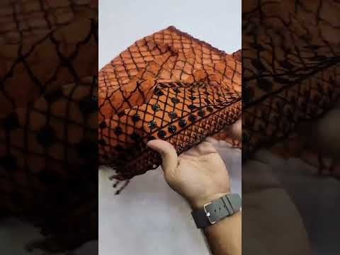 HUSSAIN REHAR NEW RUST CHIFFON PARTY WEAR