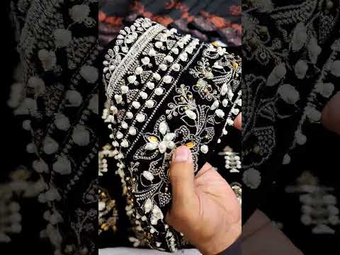 Noor by Saadia Asad Embroidered Velvet Suit