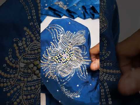 Nureh Luxury Handwork Formal Wedding Collection- Teal Blue