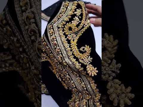 DYOT NEW JET BLACK VELVET PARTY WEAR
