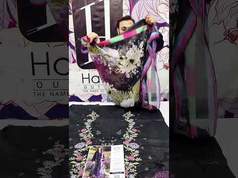 MUSHQ NEW BLACK EMBROIDERED LUXURY LAWN COLLECTION