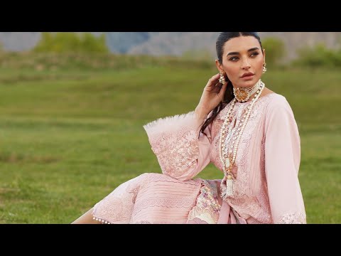 Crimson X Saira Shakira Luxury Lawn Unstitched 3Pc Suit D-4B Pleated Perfection