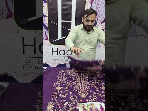 FARAH TALIB NEW PURPLE PARTY WEAR RAW SILK DRESS