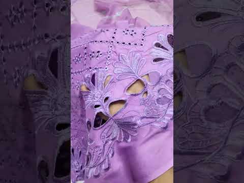 Adan Libas Purple Luxury Lawn Embroidery Dress