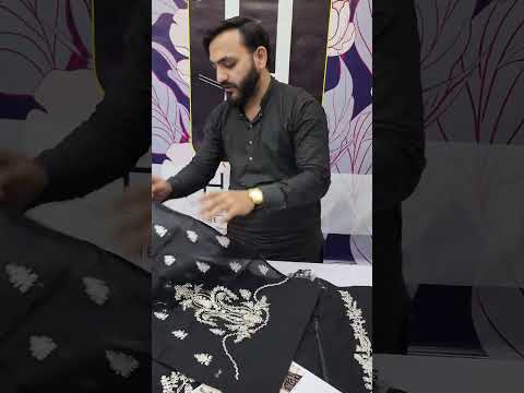 MARIA B NEW BLACK CHIKANKARI LUXURY LAWN COLLECTION