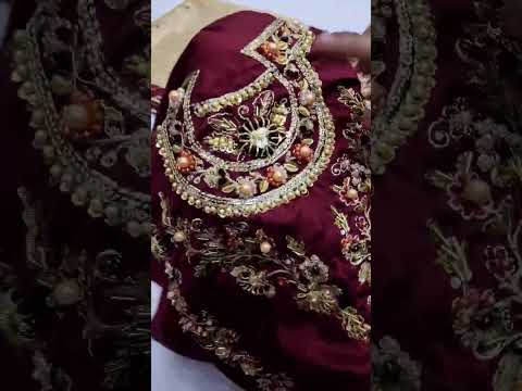 SARA ROHAIL NEW MAROON RAW SILK PARTY WEAR
