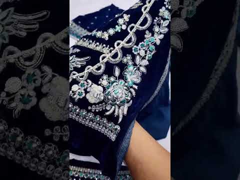 ANEELAS NEW BLUE VELVET PARTY WER