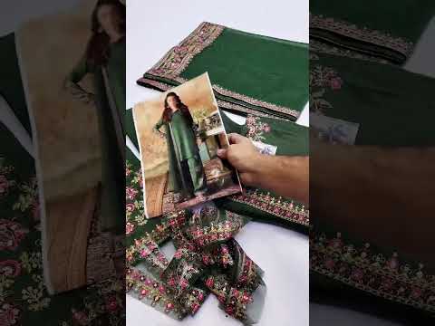 CHARIZMA NEW BOTTLE GREEN RAW SILK PARTY WEAR