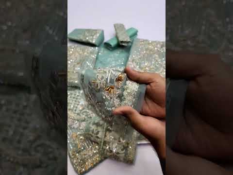 Evara By Elaf Embroidered Organza Maxi Unstitched 3 Piece EF24EF EFE-02 Elsa - Formal Collection