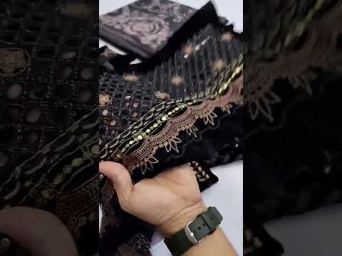MARIA.B NEW JET BLACK VELVET PARTY WEAR