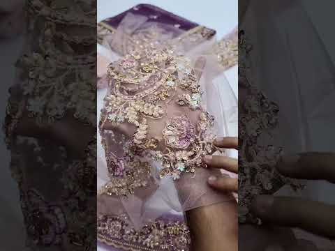 MARIA.B COUTIRE NEW PURPLE NET BRIDAL WEAR