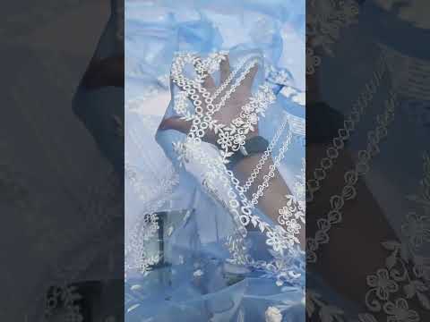 AZURE NEW SKY BLUE ORGANZA FORMAL WEAR