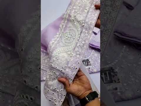 AFROZEH NEW LILAC LUXURY COTTON PARTY WEAR