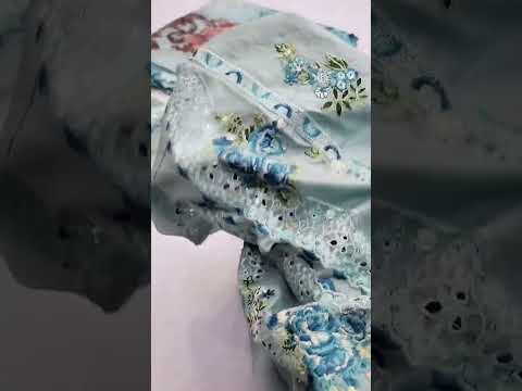 JADE NEW CHIKANKARI SKY BLUE LUXURY LAWN COLLECTION