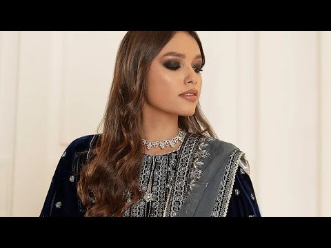 BAROQUE FESTIVE VELVET EMBROIDERED COLLECTION UF-41