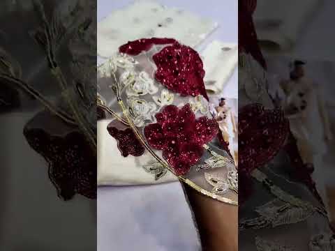 RABIA ZAHUR OFF WHITE SILK PARTY WEAR