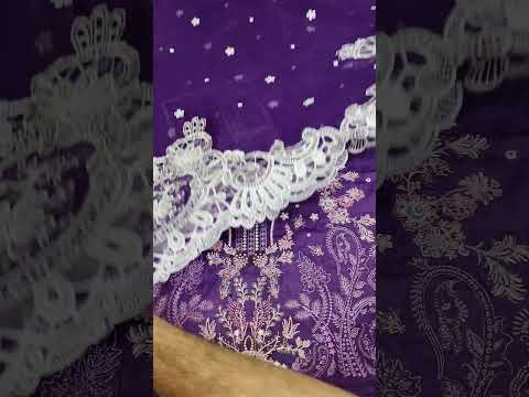 QALAMKAR PURPLE EMBROIDERED LUXURY LAWN COLLECTION