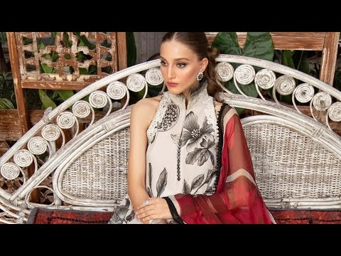 M Prints By Maria B Embroidered Lawn Suits Unstitched 3 Piece MB23MPE 3A - Eid Collection