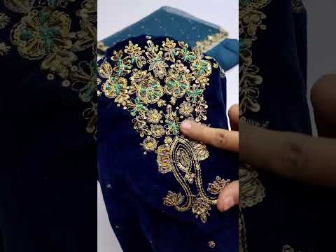 ANEELAS NEW ZINC VELVET PARTY WEAR