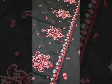 HADIZOUTFIT NEW BLACK CHIKANKARI LUXURY LAWN COLLECTION