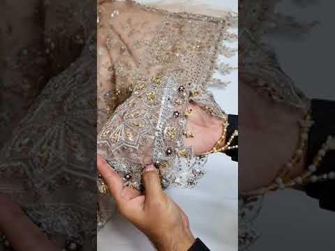 Baroque Brown Bridal Saree Net