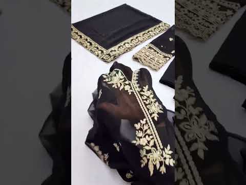 AZURE BLACK CHIFFON FORMAL WEAR