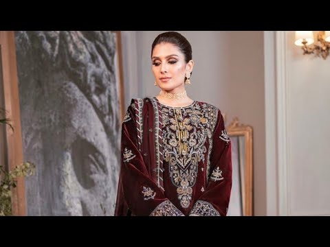 Asim Jofa Maroon Formal Collection Velvet Replica