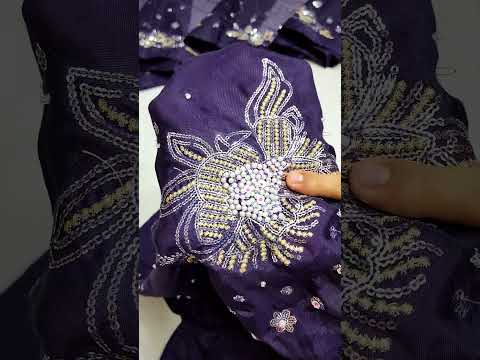 Nureh Luxury Handwork Formal Wedding Collection- Deep Purple