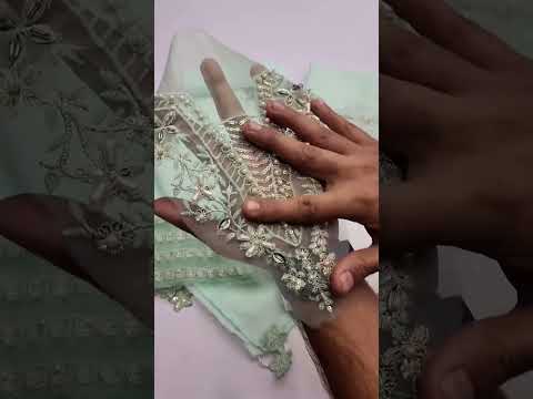 BAROQUE NEW SKY-BLUE CHIFFON PARTY WEAR