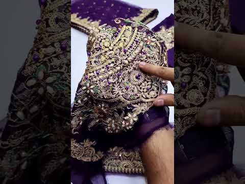 CHARIZMA NEW PURPLE CHIFFON PARTY WEAR