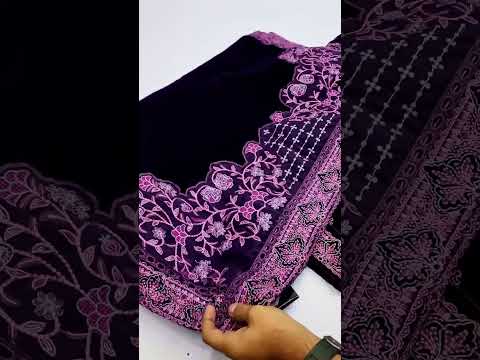 NUREH NEW PURPLE VELVET PARTY WEAR