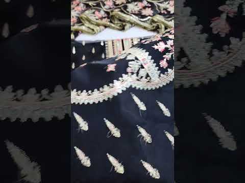 Zarlish By Mohsin Naveed Ranjha Black Organza Dress