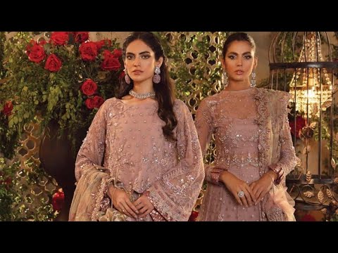 Iznik Embroidered 3 Piece Wedding Unstitched Suits