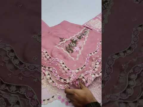 ANEELAS NEW PINK CHIKANKARI COTTON PARTY WEAR