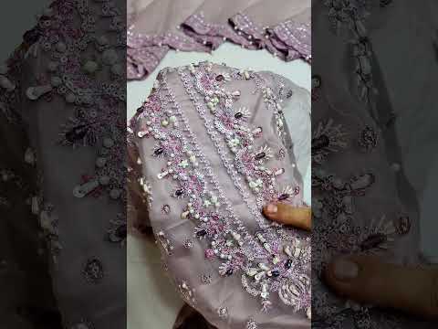 Gulaal Purple Formal Collection Organza