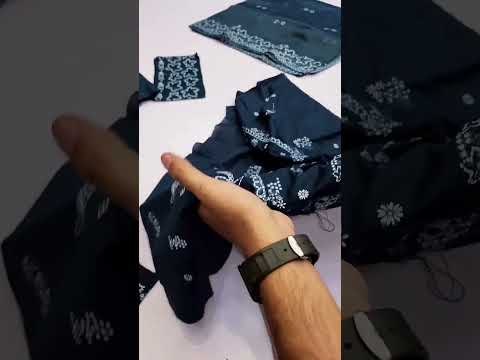 AFROZEH NEW BLUE COTTON PARTY WEAR