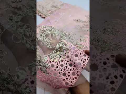 MARIA B BABY PINK NEW WEDDING CHIFFON COLLECTION
