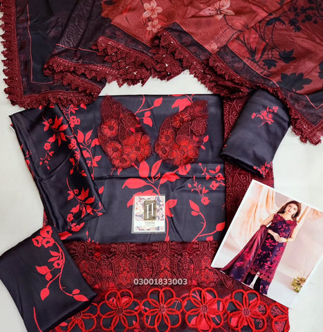 ASIFA NABEEL SILK 3PC DRESS