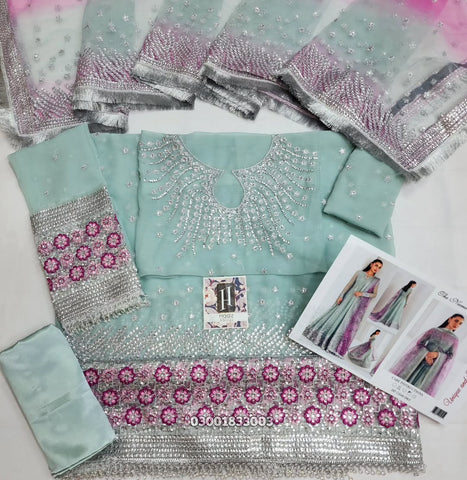 JAZMIN EXCLUSIVE CHIFFON COLLECTION UNSTITCHED 3 PIECE