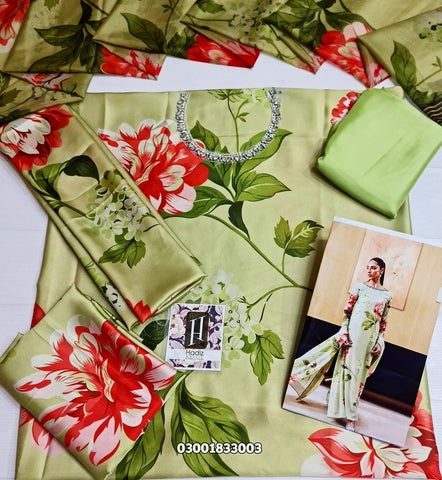 Lulusar Pistachio Digital Printed Silk Collection