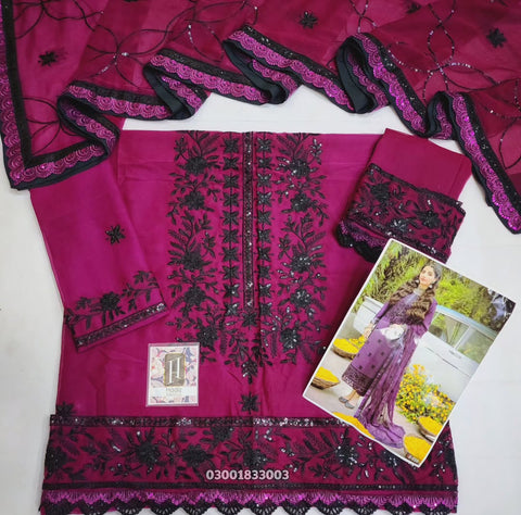 Asim Jofa Purple Formal Chiffon Collection