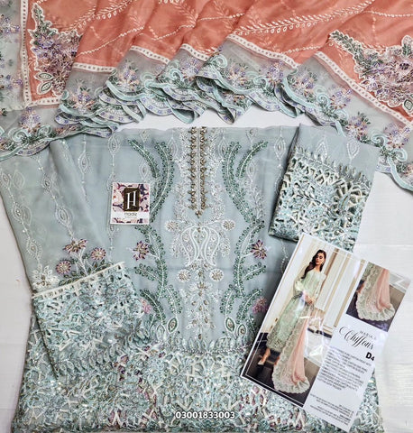 Maria B Embroidered Chiffon Suits Unstitched Luxury Collection