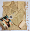 AROOB JATOI NEW GOLDEN CHIFFON PARTY WEAR SAREE