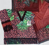 Maria B Digital Printed Red Swiss Cambric Collection Replica