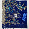 Maria B Blue Exclusive Chiffon Saree Replica