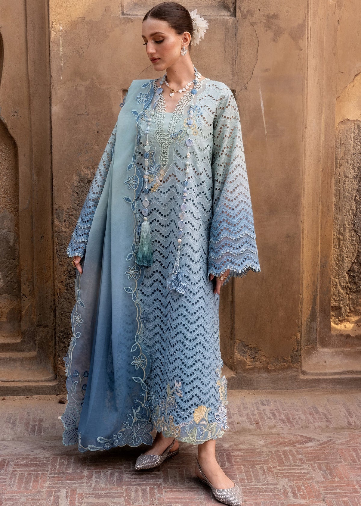 CRIMSON EMBROIDERED LUXURY SWISS LAWN COLLECTION