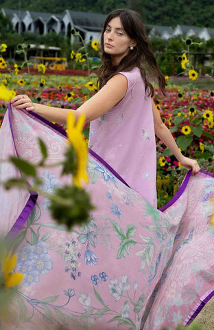 MUSHQ NEW PINK EMBROIDERED LUXURY LAWN COLLECTION